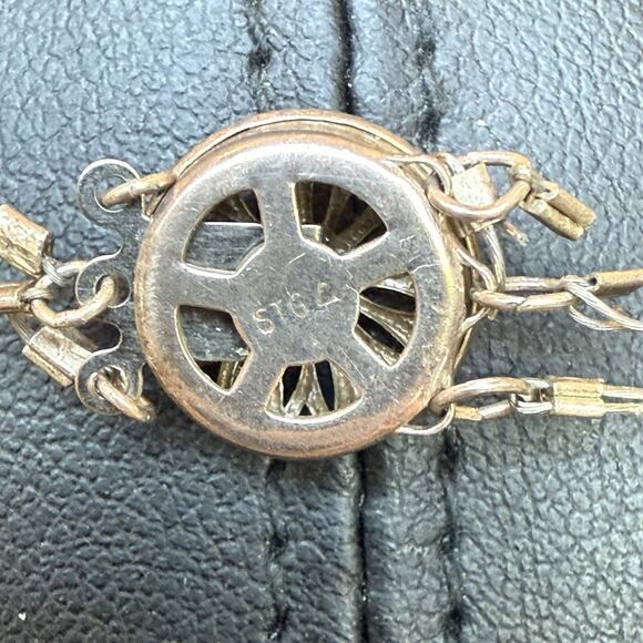 Polished Agate Carnelian Semi Precious Stone Necklace Repair Parts Only Sterling - Picture 8 of 8